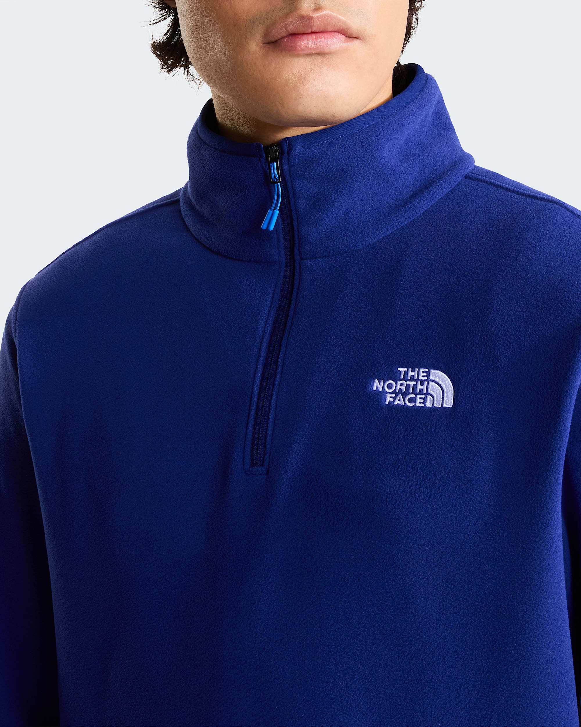 Glacier Fleece mit 1/4-langem RV für Herren – Bold Blue