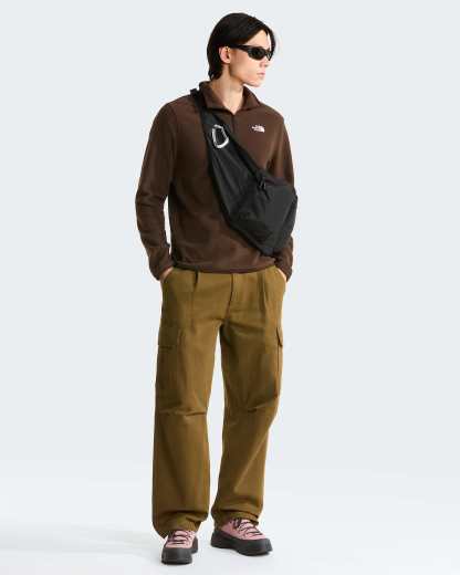 Glacier Fleece mit 1/4-langem RV für Herren – Dark Chestnut