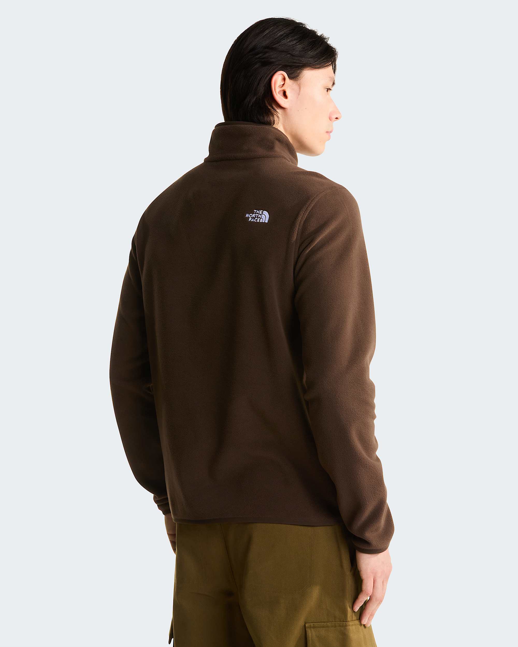Glacier Fleece mit 1/4-langem RV für Herren – Dark Chestnut