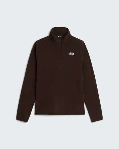 Glacier Fleece mit 1/4-langem RV für Herren – Dark Chestnut