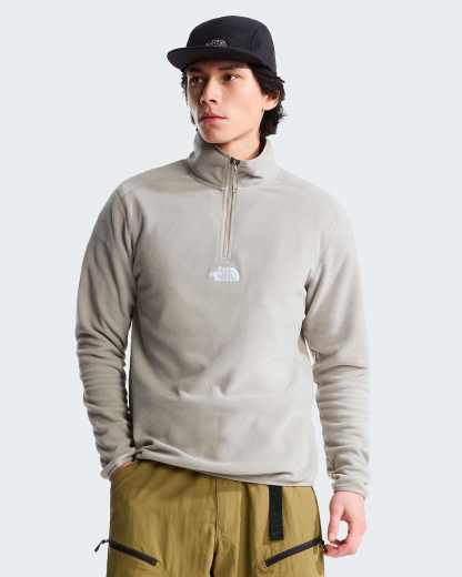 Glacier Fleece mit 1/4-langem RV für Herren – Stone Slab