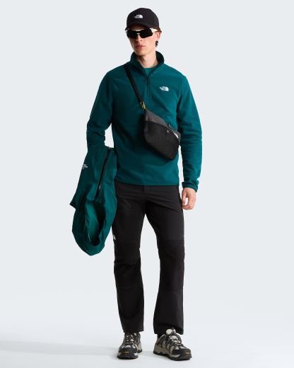 Glacier Fleece mit 1/4-langem RV für Herren – Pacific Teal