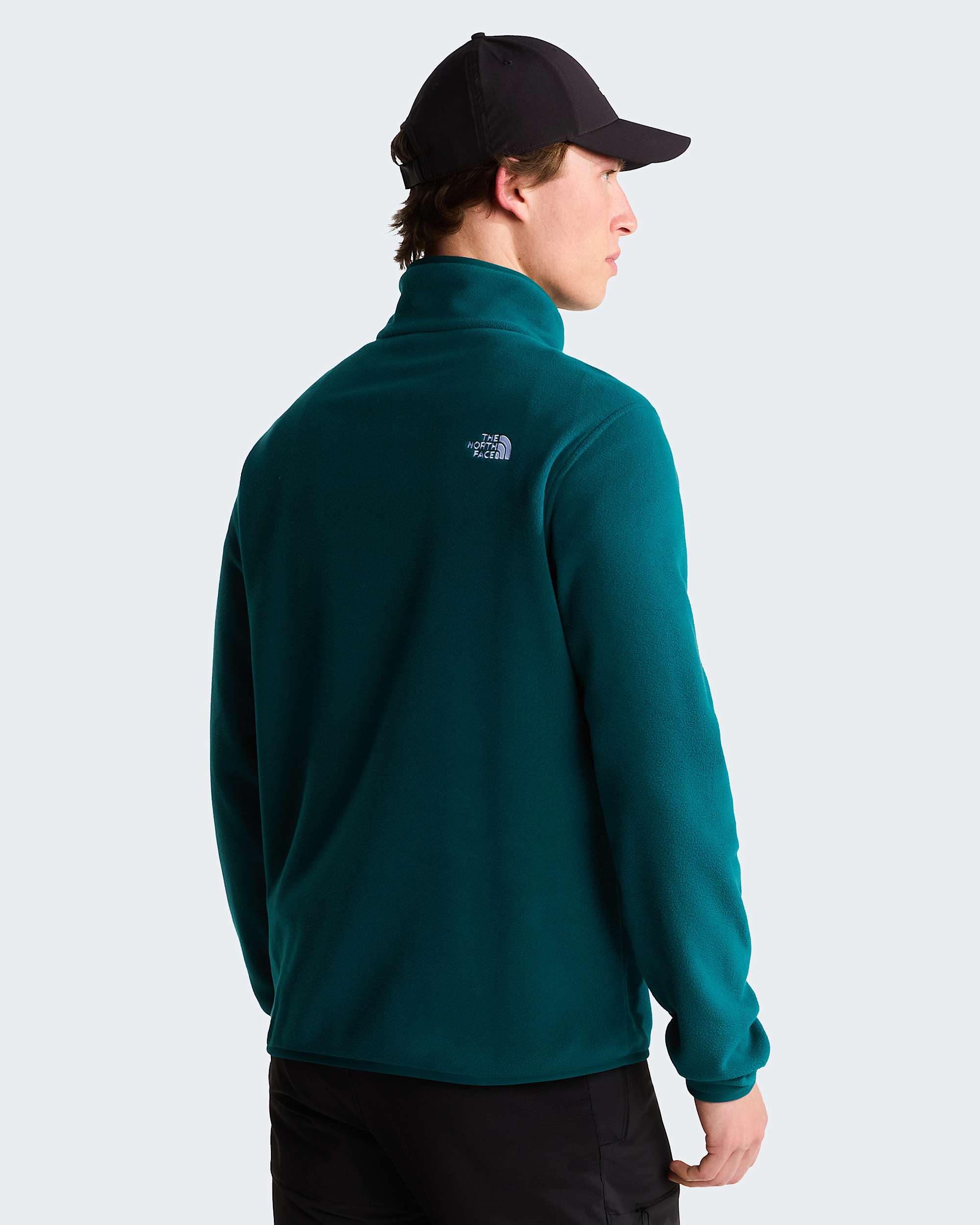 Glacier Fleece mit 1/4-langem RV für Herren – Pacific Teal