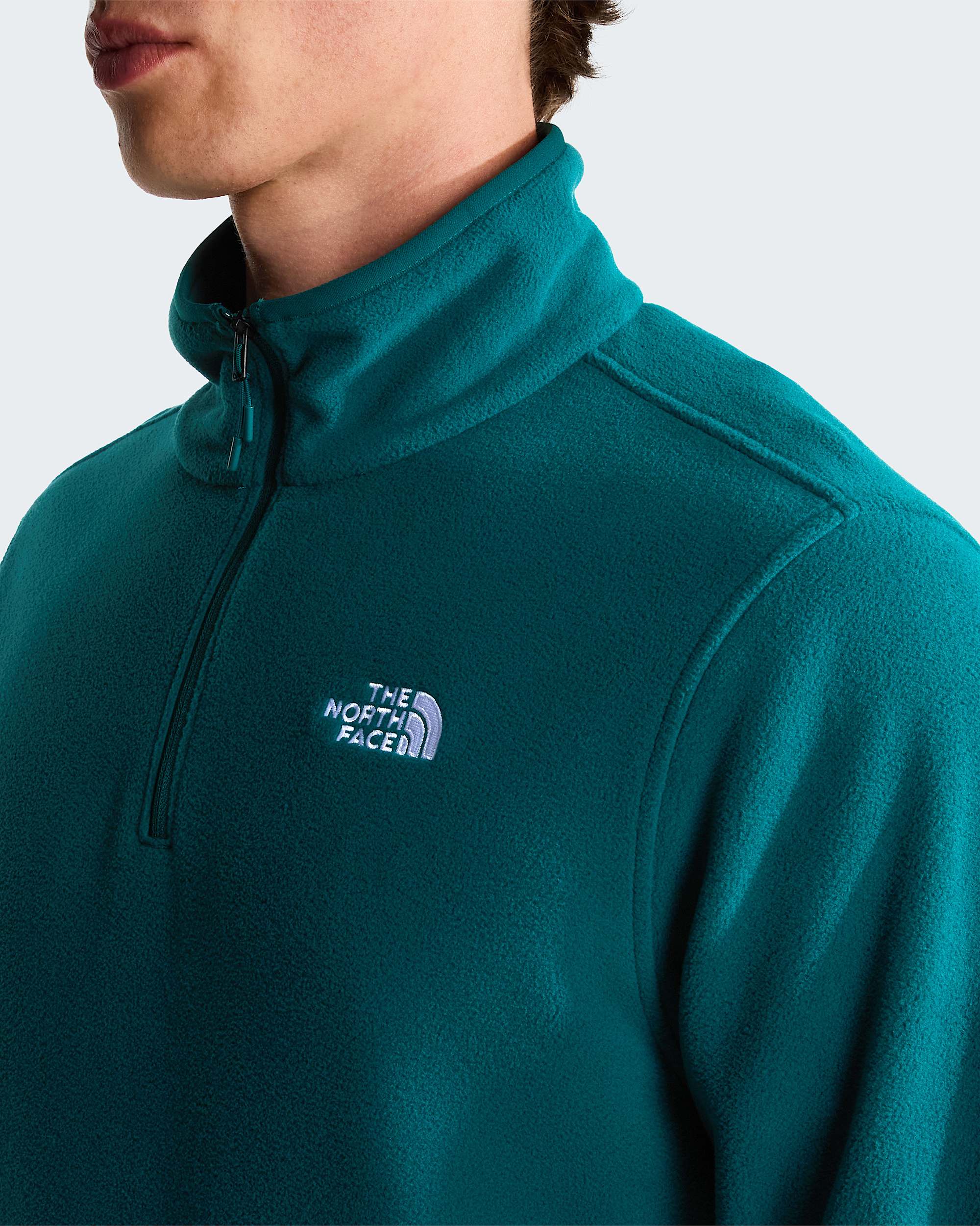 Glacier Fleece mit 1/4-langem RV für Herren – Pacific Teal