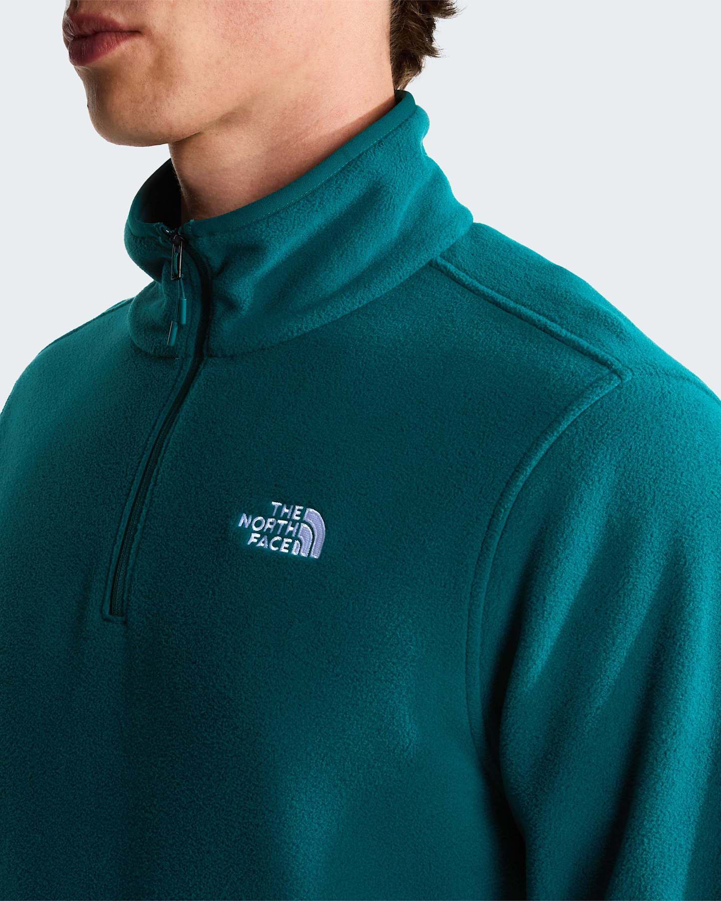 Glacier Fleece mit 1/4-langem RV für Herren – Pacific Teal