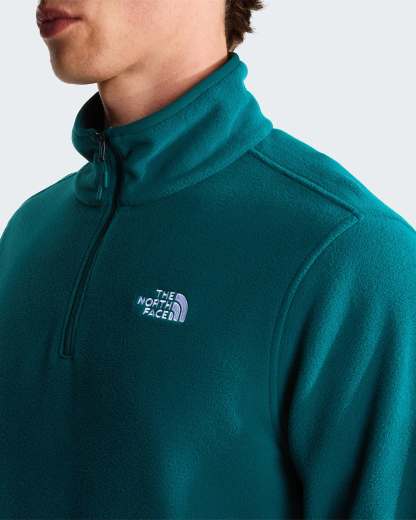 Glacier Fleece mit 1/4-langem RV für Herren – Pacific Teal