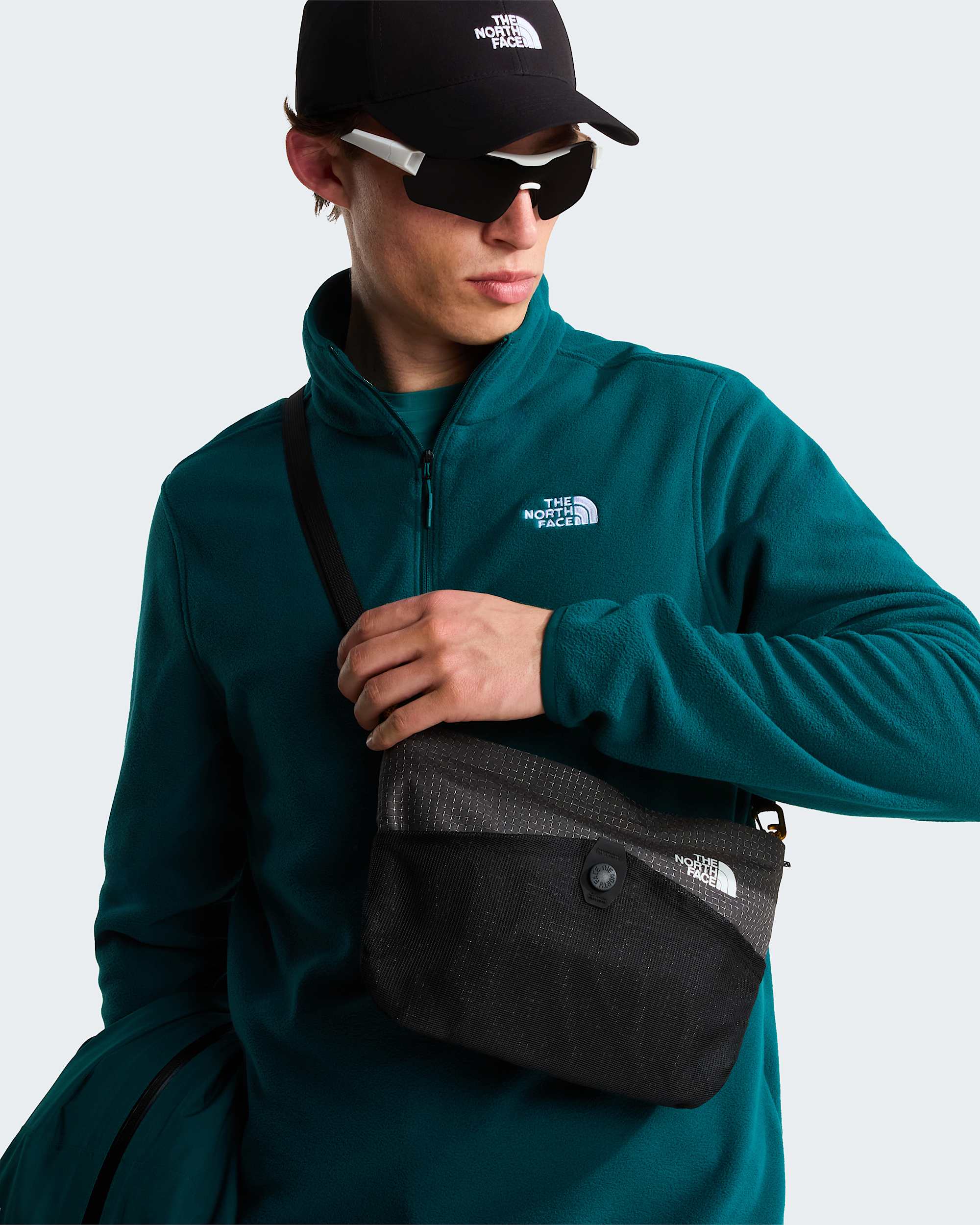 Glacier Fleece mit 1/4-langem RV für Herren – Pacific Teal