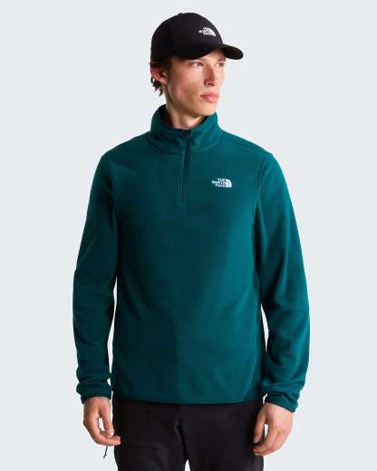 Glacier Fleece mit 1/4-langem RV für Herren – Pacific Teal