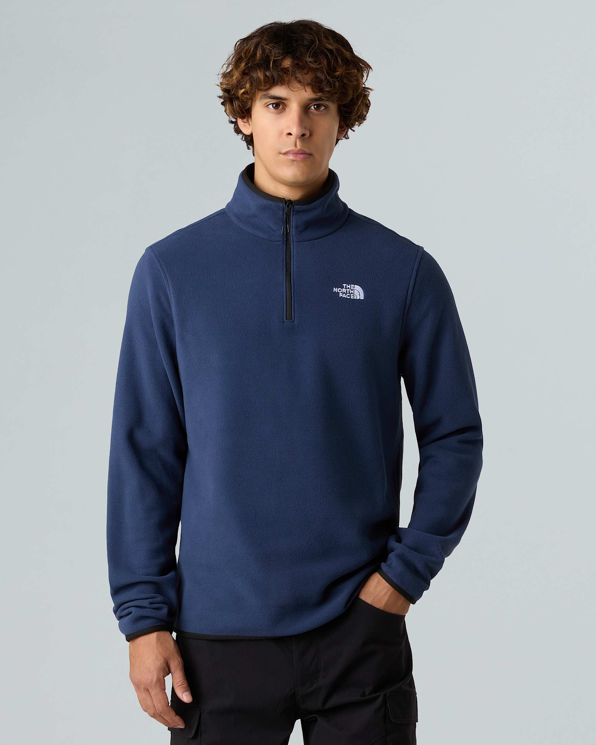 Glacier Fleece mit 1/4-langem RV für Herren – Summit Navy