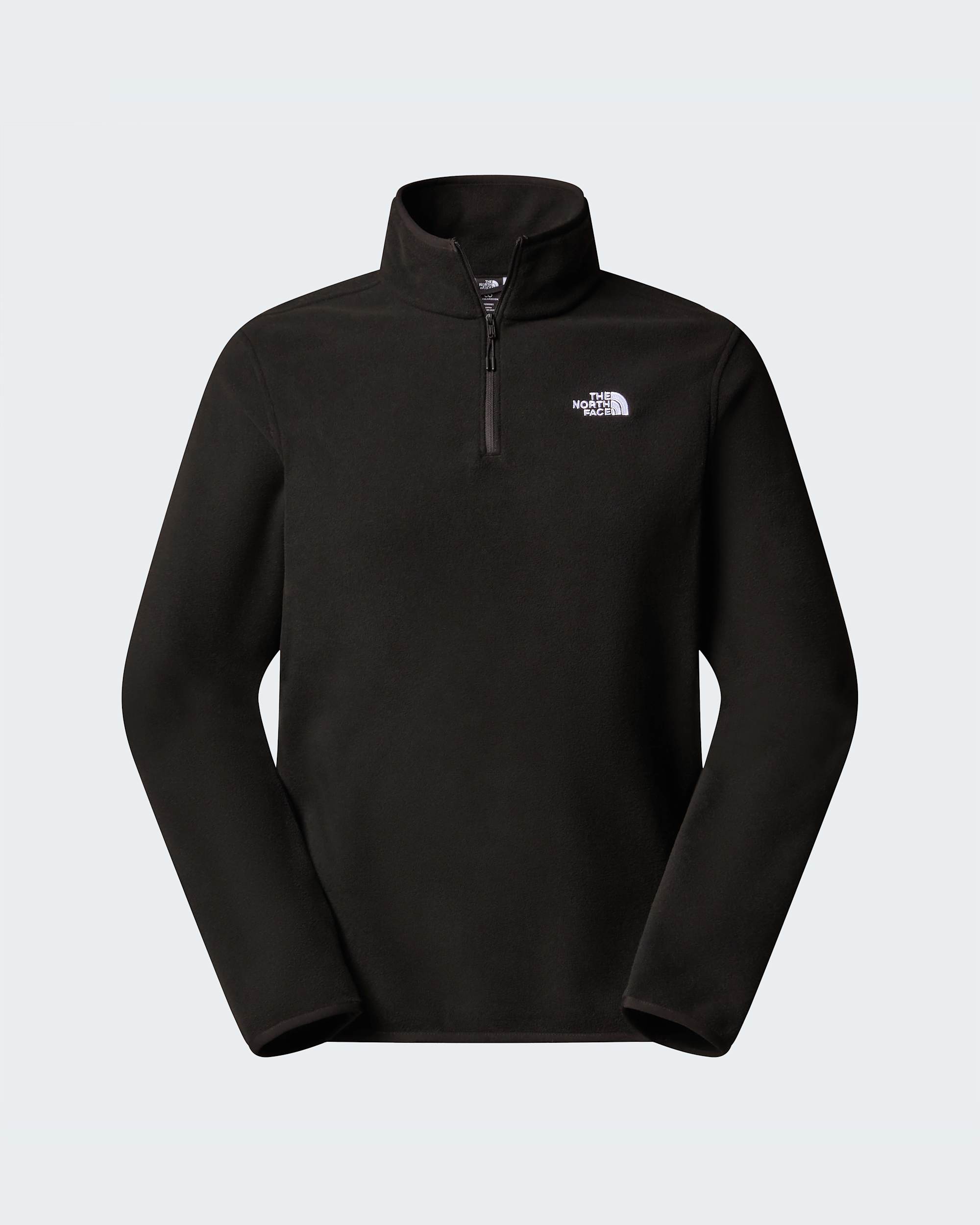 Glacier Fleece mit 1/4-langem RV für Herren – TNF Black
