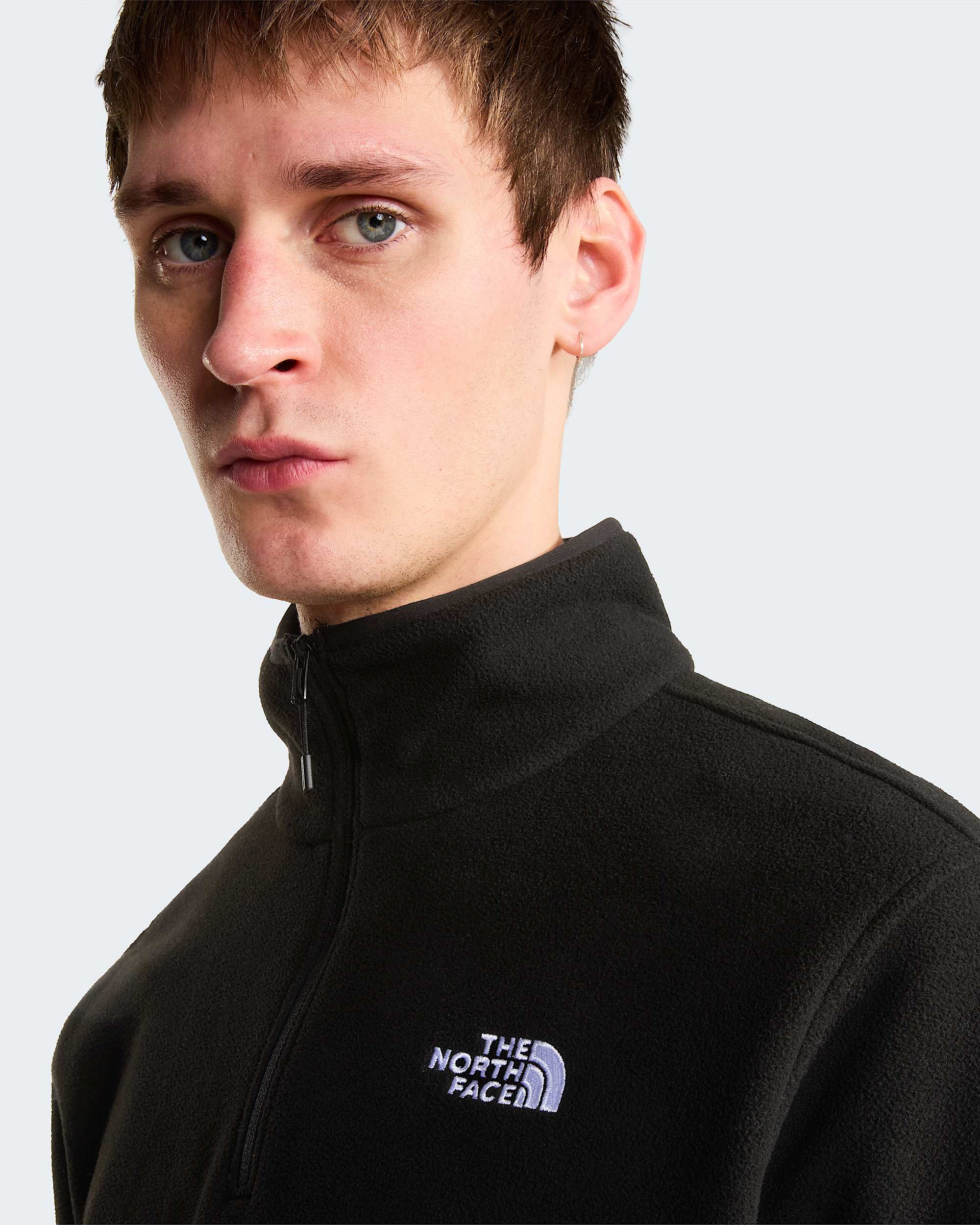 Glacier Fleece mit 1/4-langem RV für Herren – TNF Black