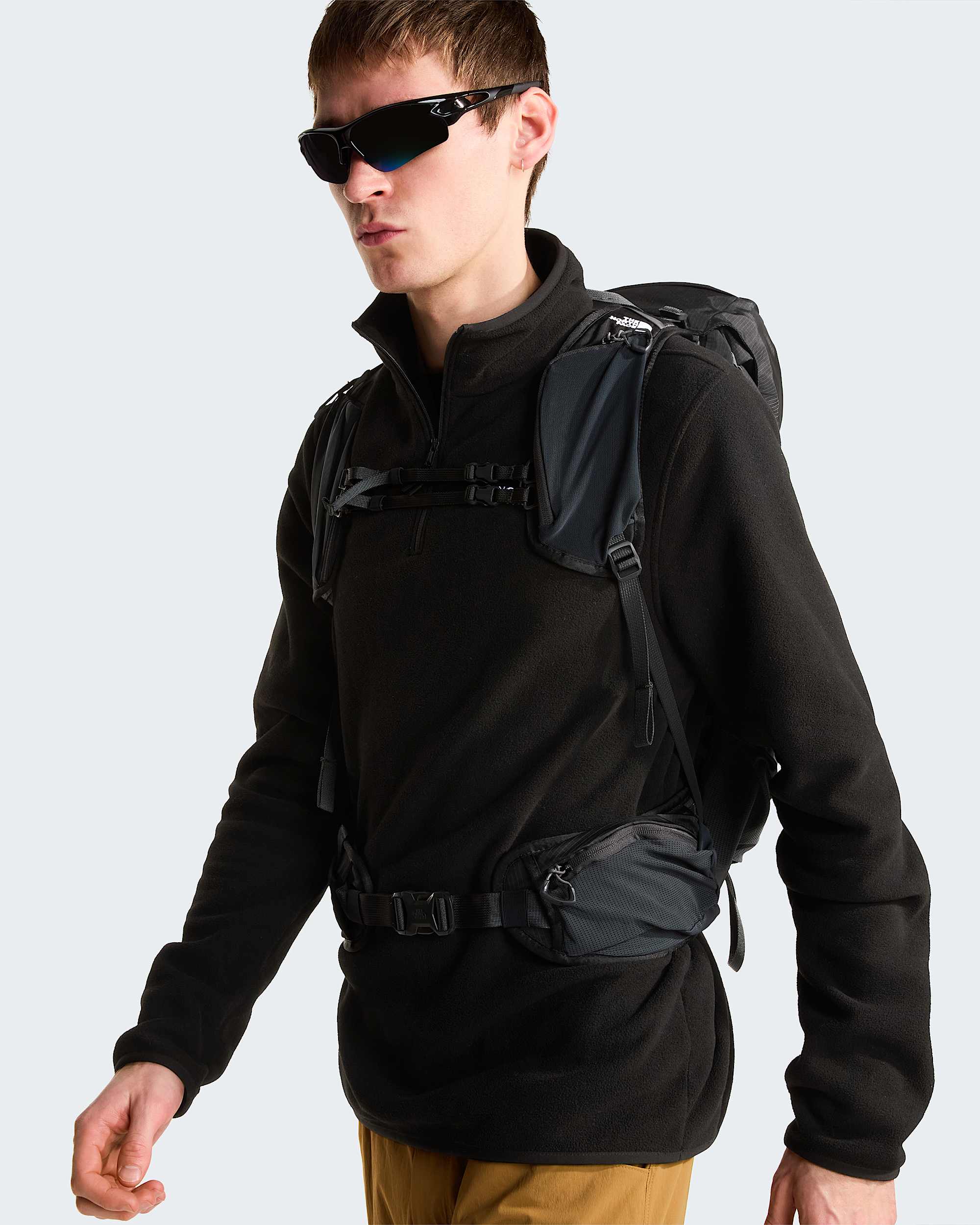 Glacier Fleece mit 1/4-langem RV für Herren – TNF Black