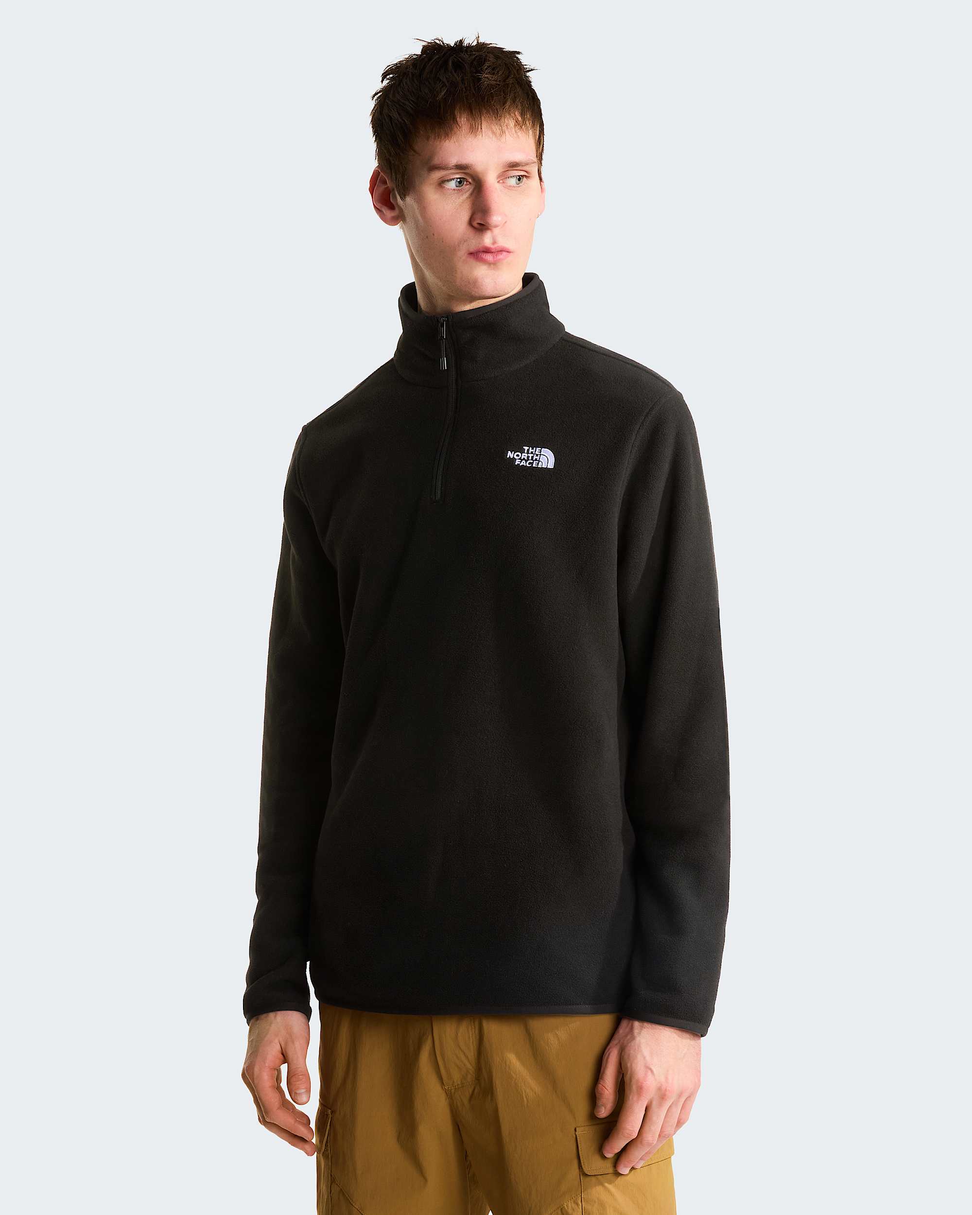 Glacier Fleece mit 1/4-langem RV für Herren – TNF Black