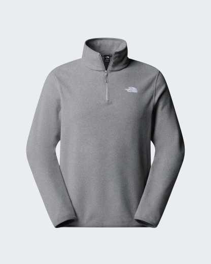 Glacier Fleece mit 1/4-langem RV für Herren – TNF Mid Grey Heather