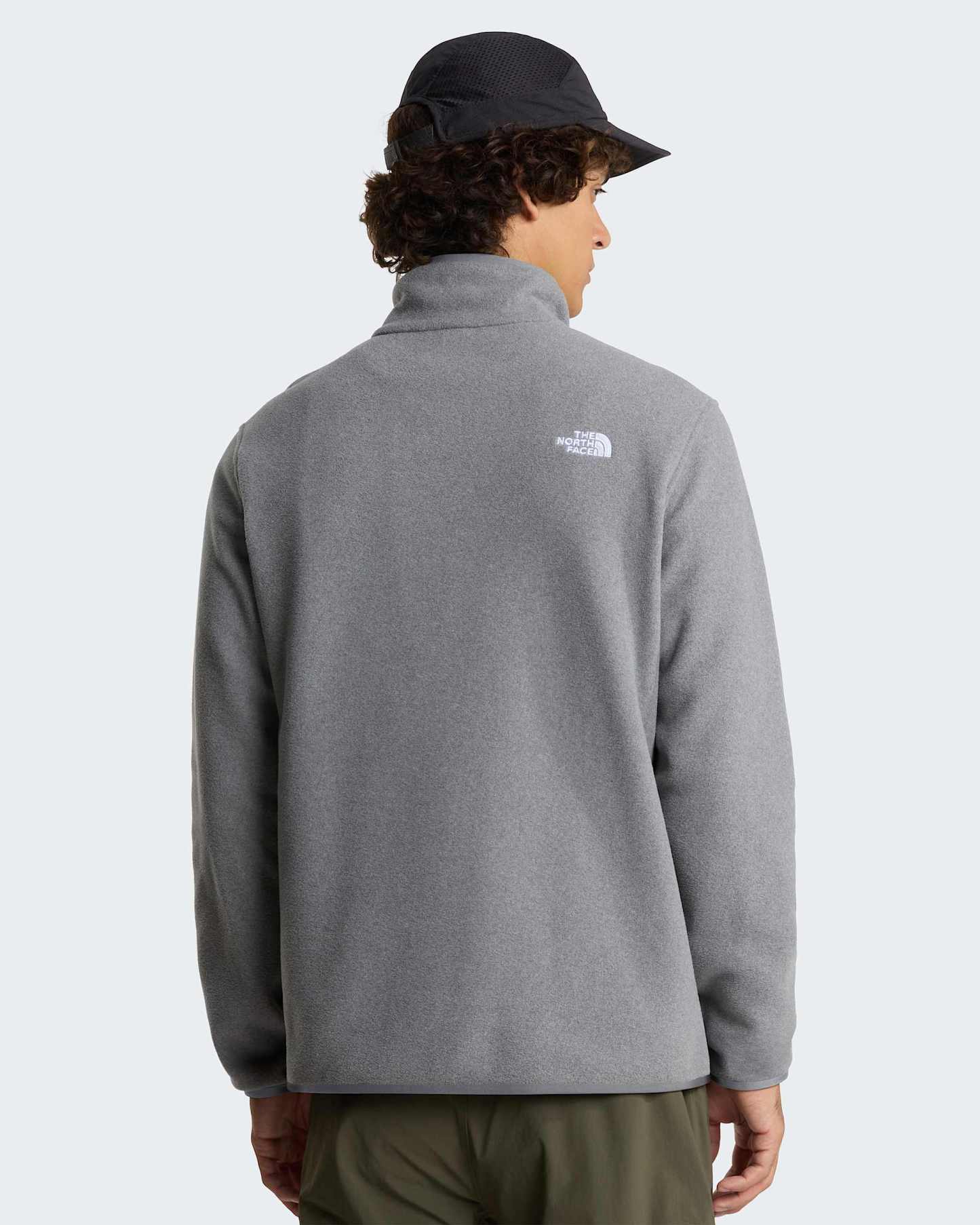 Glacier Fleece mit 1/4-langem RV für Herren – TNF Mid Grey Heather