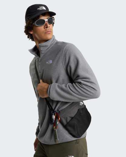 Glacier Fleece mit 1/4-langem RV für Herren – TNF Mid Grey Heather