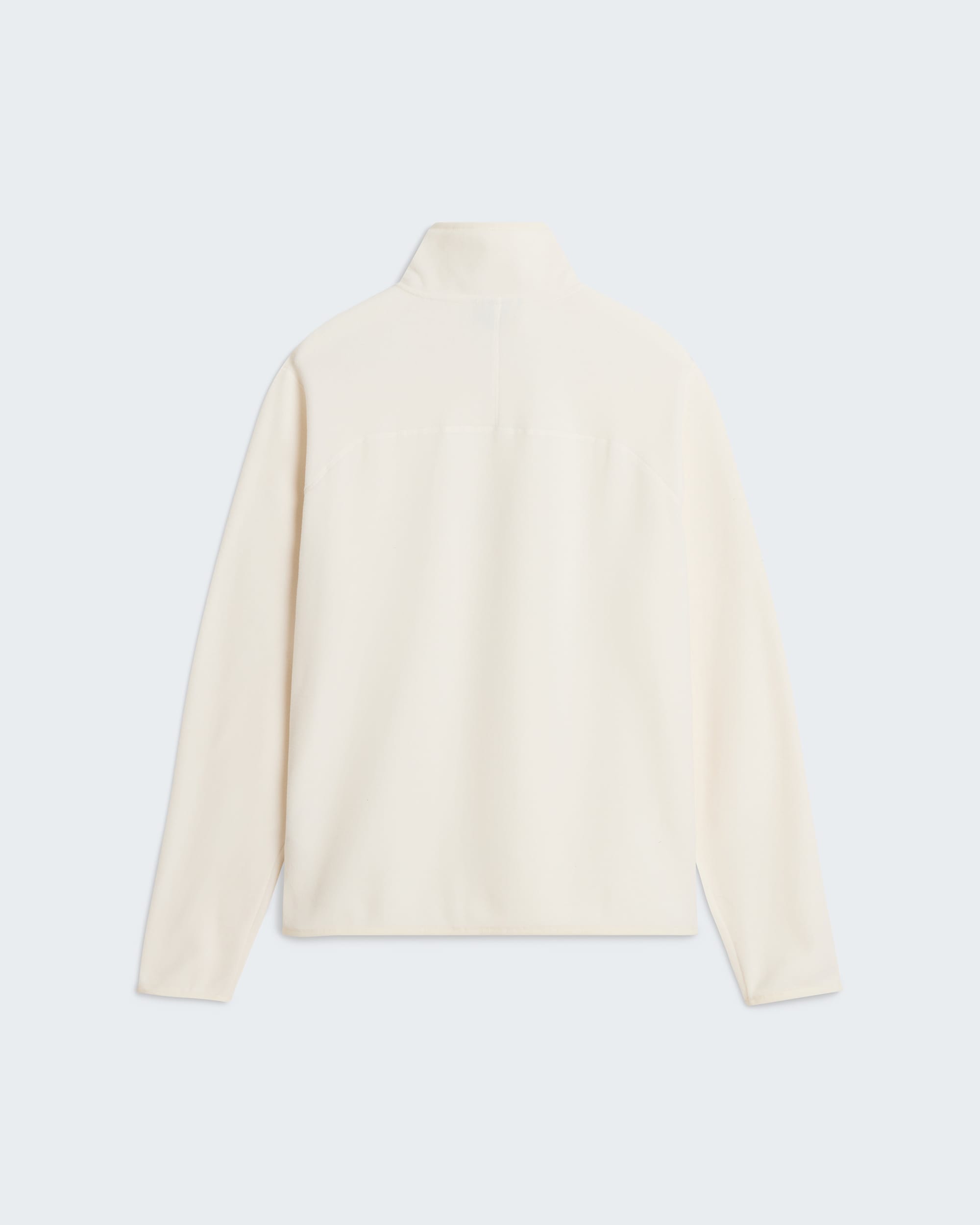 Glacier Fleece mit 1/4-langem RV für Herren – White Dune