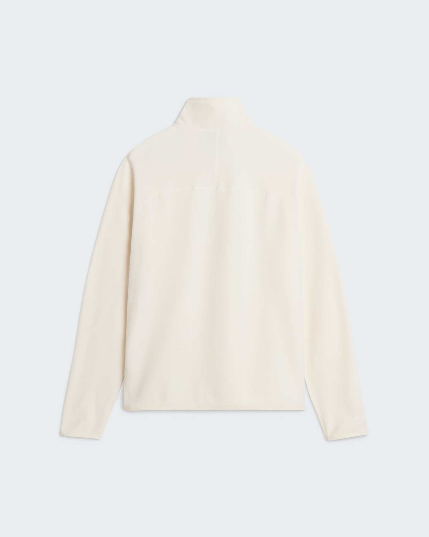 Glacier Fleece mit 1/4-langem RV für Herren – White Dune
