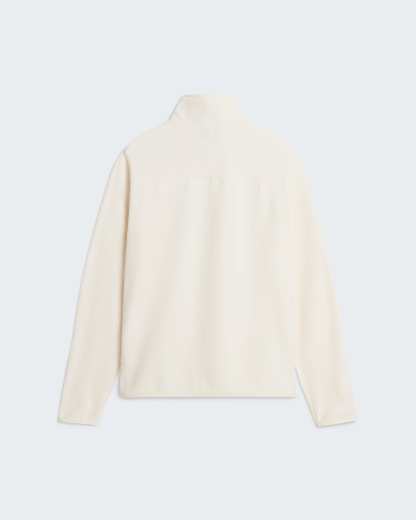 Glacier Fleece mit 1/4-langem RV für Herren – White Dune