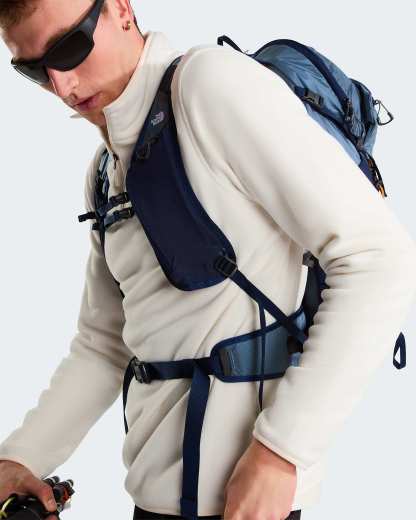Glacier Fleece mit 1/4-langem RV für Herren – White Dune