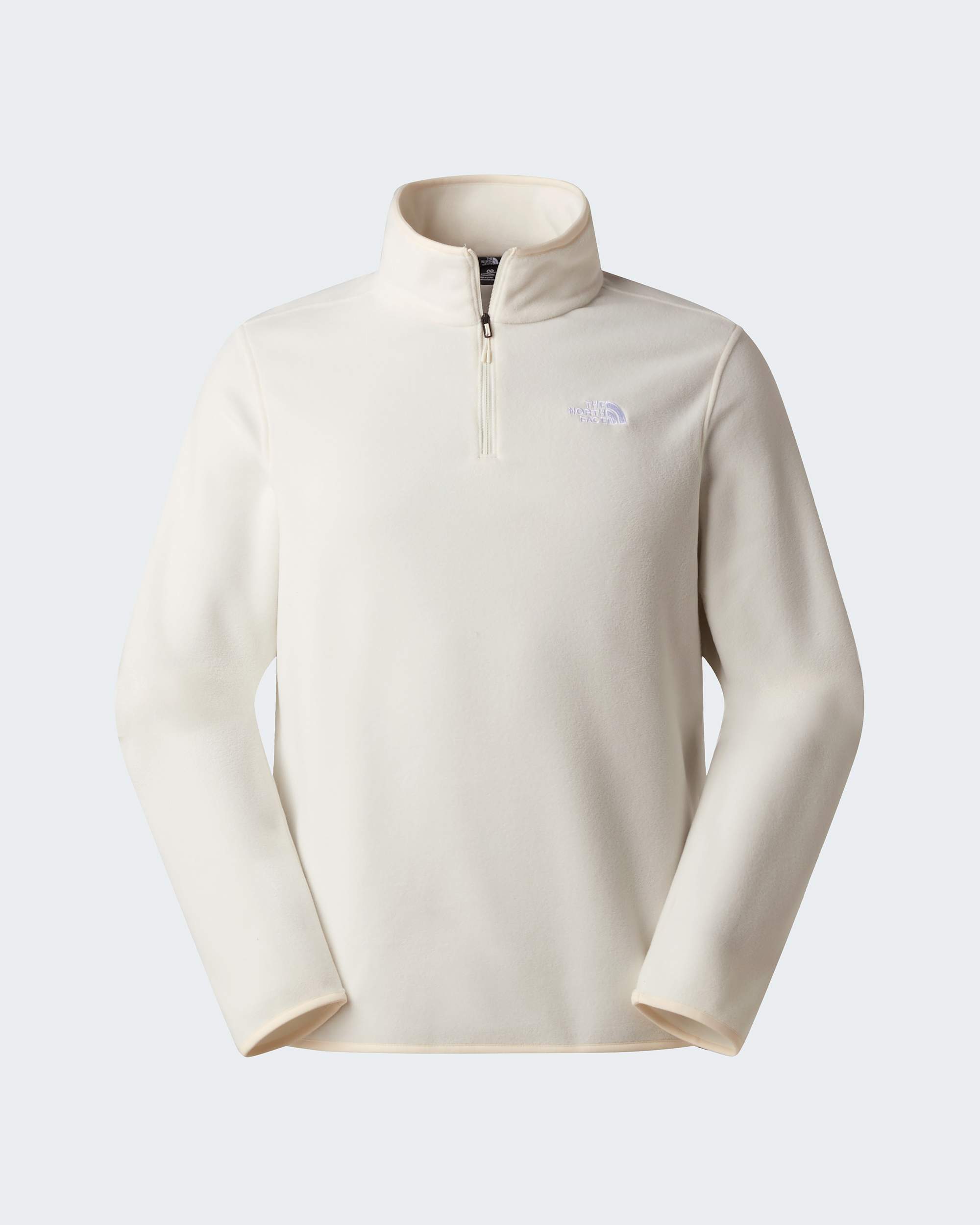 Glacier Fleece mit 1/4-langem RV für Herren – White Dune