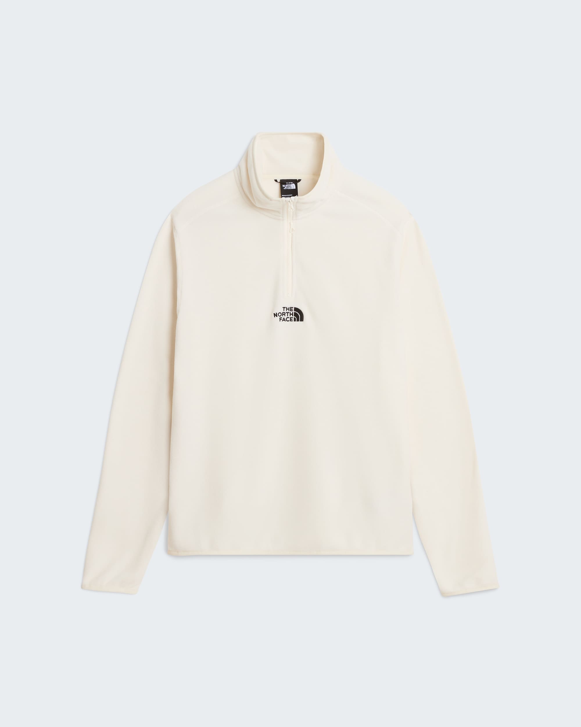 Glacier Fleece mit 1/4-langem RV für Herren – White Dune