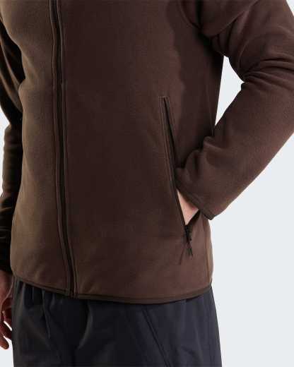 Glacier Fleece für Herren – Dark Chestnut