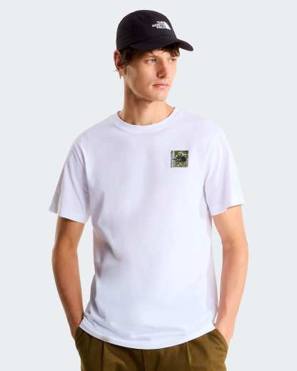 Monte normal geschnittenes T-Shirt mit Grafik für Herren – TNF White