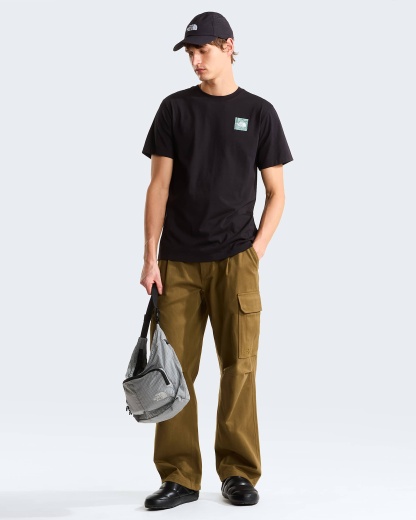 Monte normal geschnittenes T-Shirt mit Grafik für Herren – TNF Black