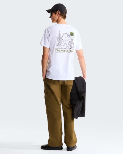 Monte normal geschnittenes T-Shirt mit Grafik für Herren – TNF White