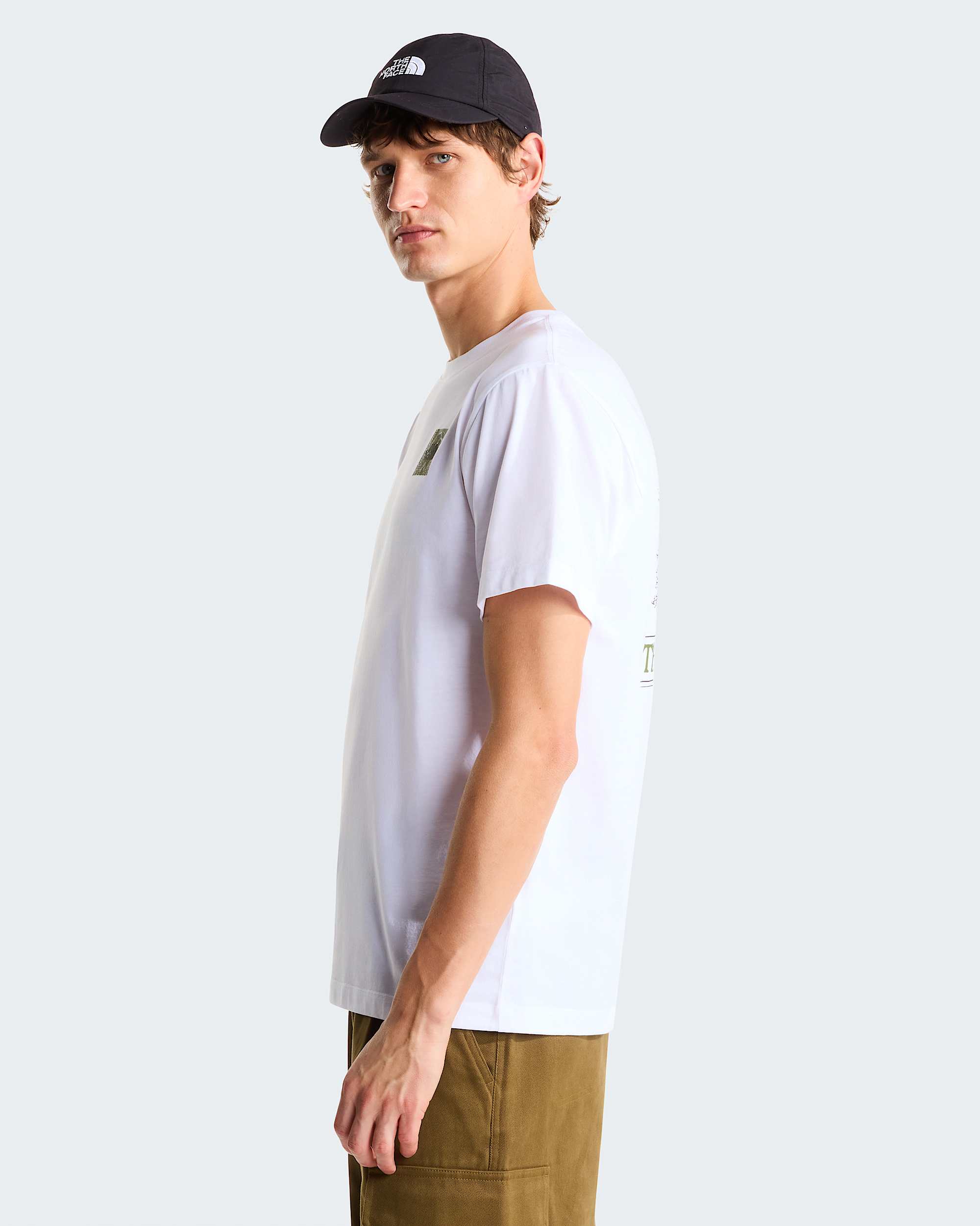 Monte normal geschnittenes T-Shirt mit Grafik für Herren – TNF White
