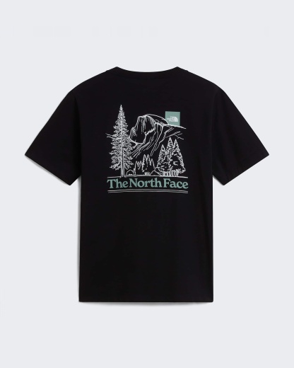 Monte normal geschnittenes T-Shirt mit Grafik für Herren – TNF Black