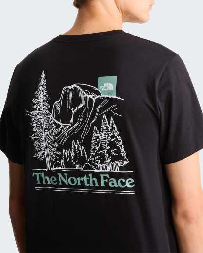 Monte normal geschnittenes T-Shirt mit Grafik für Herren – TNF Black