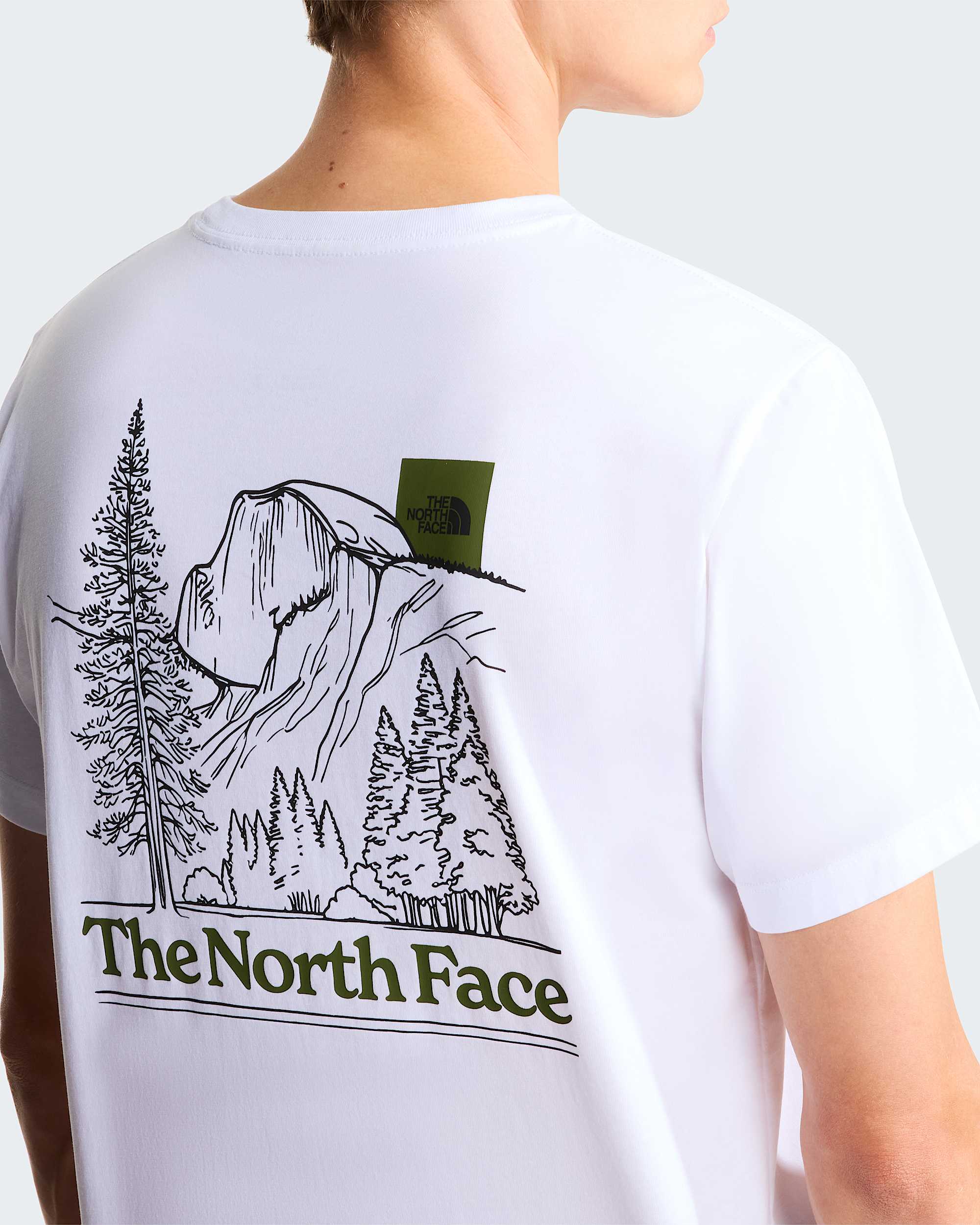 Monte normal geschnittenes T-Shirt mit Grafik für Herren – TNF White