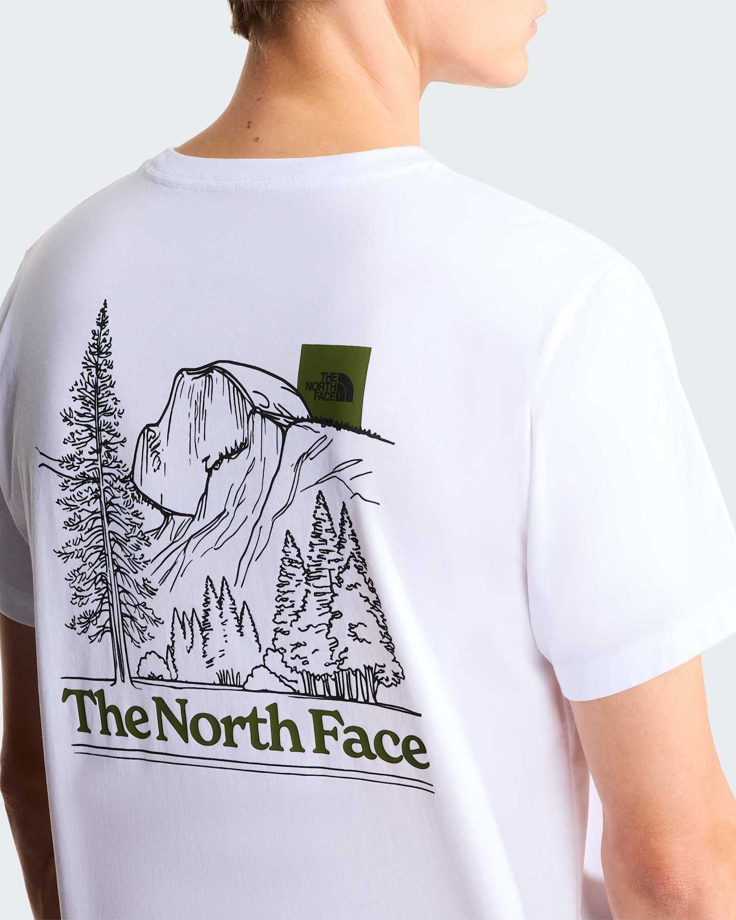 Monte normal geschnittenes T-Shirt mit Grafik für Herren – TNF White