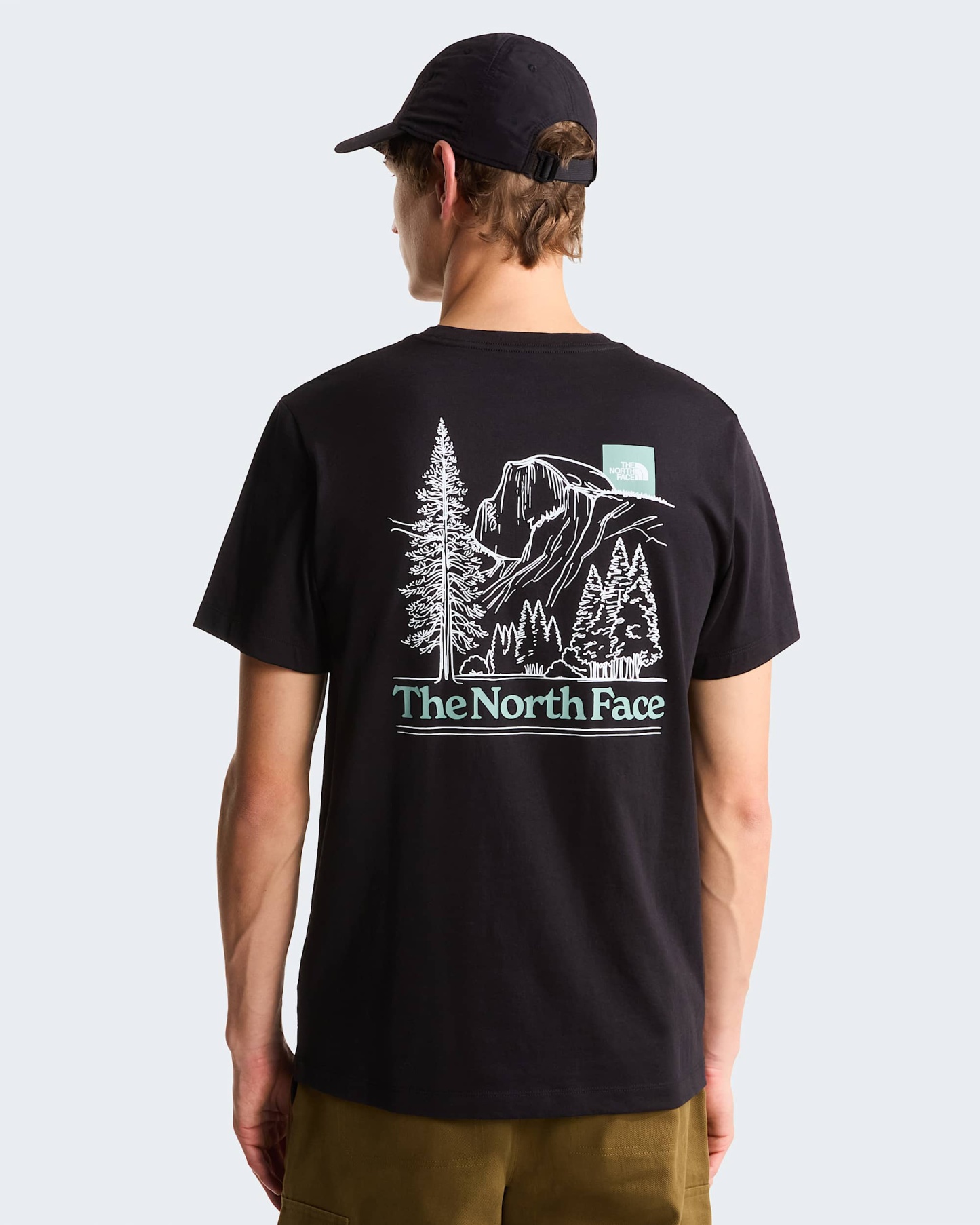 Monte normal geschnittenes T-Shirt mit Grafik für Herren – TNF Black
