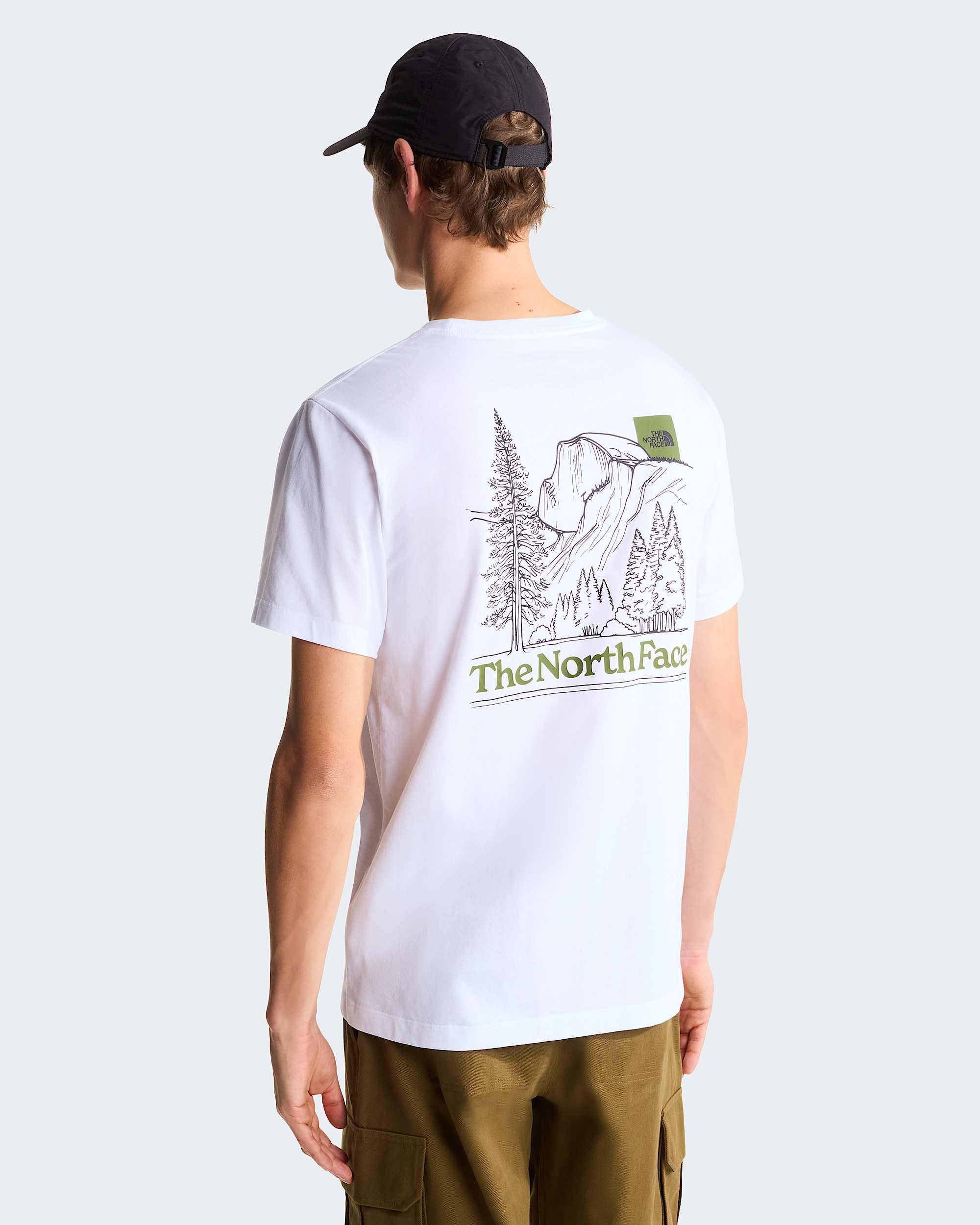 Monte normal geschnittenes T-Shirt mit Grafik für Herren – TNF White