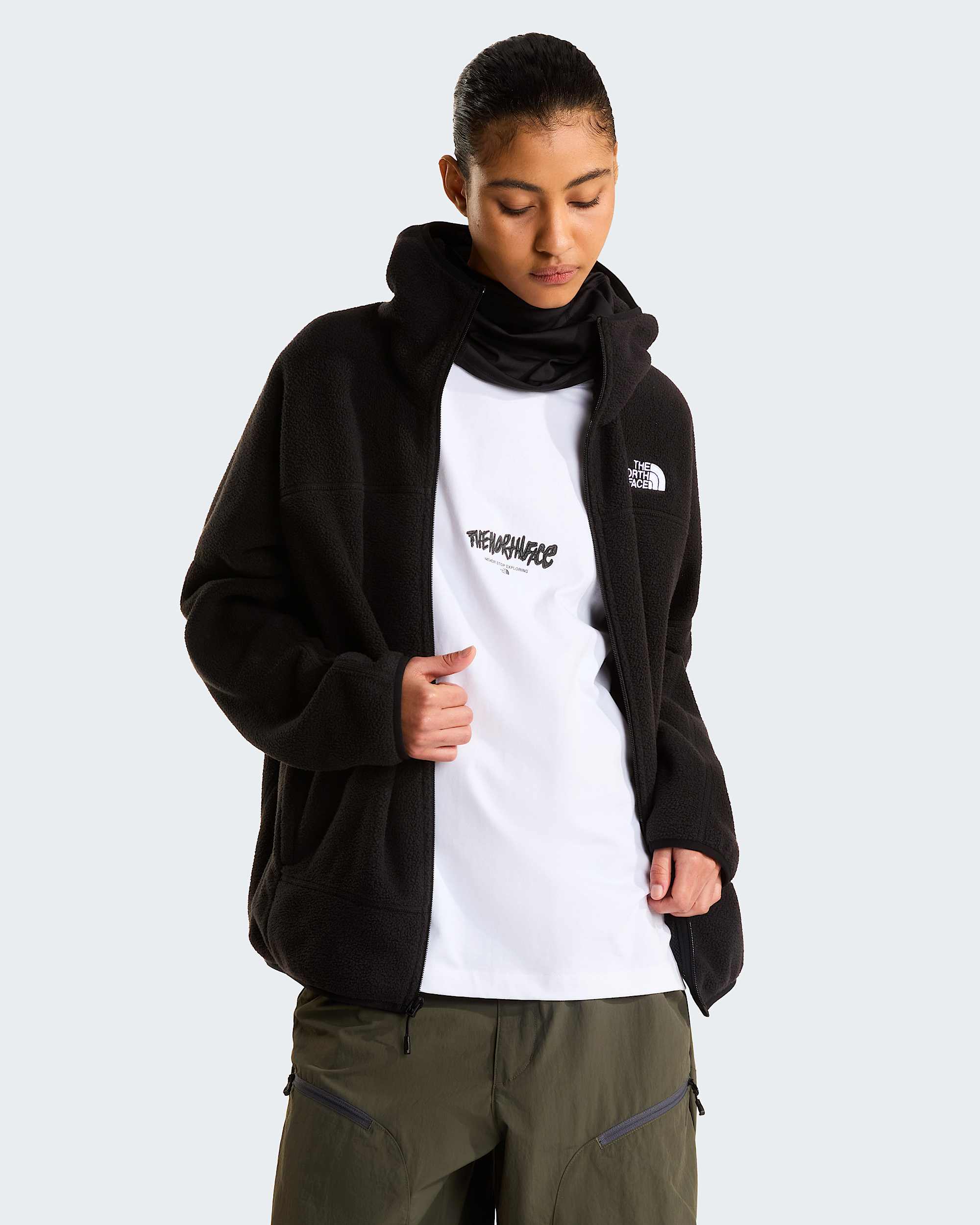 NSE Mask Fleecejacke für Herren – TNF Black