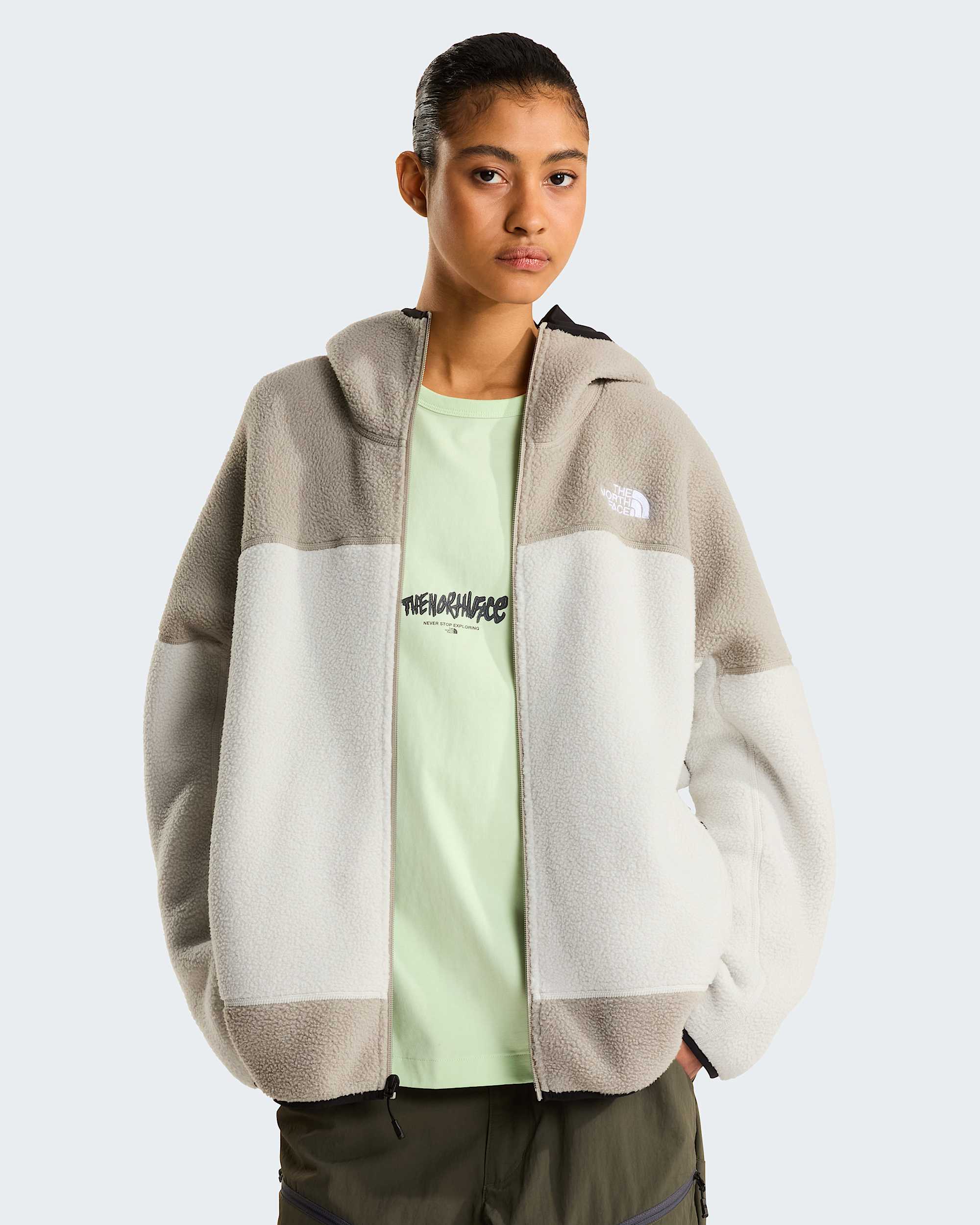 NSE Mask Fleecejacke für Herren – Cumulus Cloud-Stone Slab