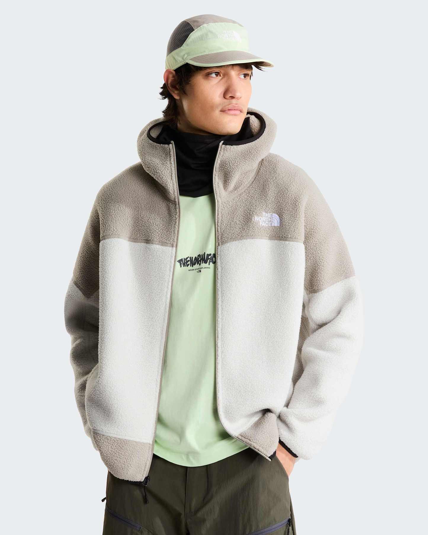 NSE Mask Fleecejacke für Herren – Cumulus Cloud-Stone Slab