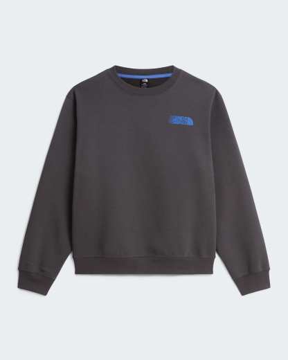 Retro Trail Graphic Sweatshirt in Relaxed Fit Herren – Anthracite Grey