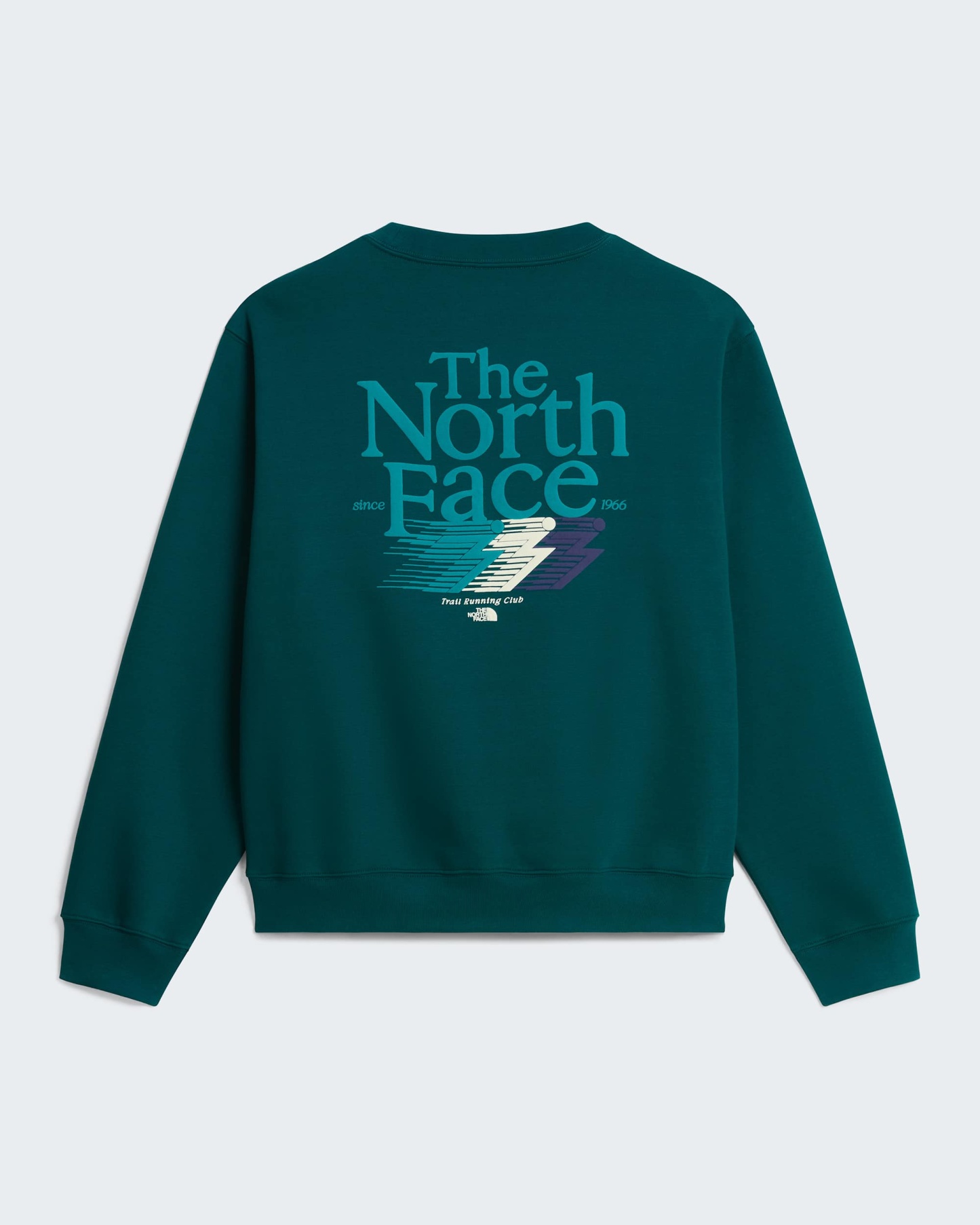 Retro Trail Graphic Sweatshirt in Relaxed Fit Herren – Pacific Teal