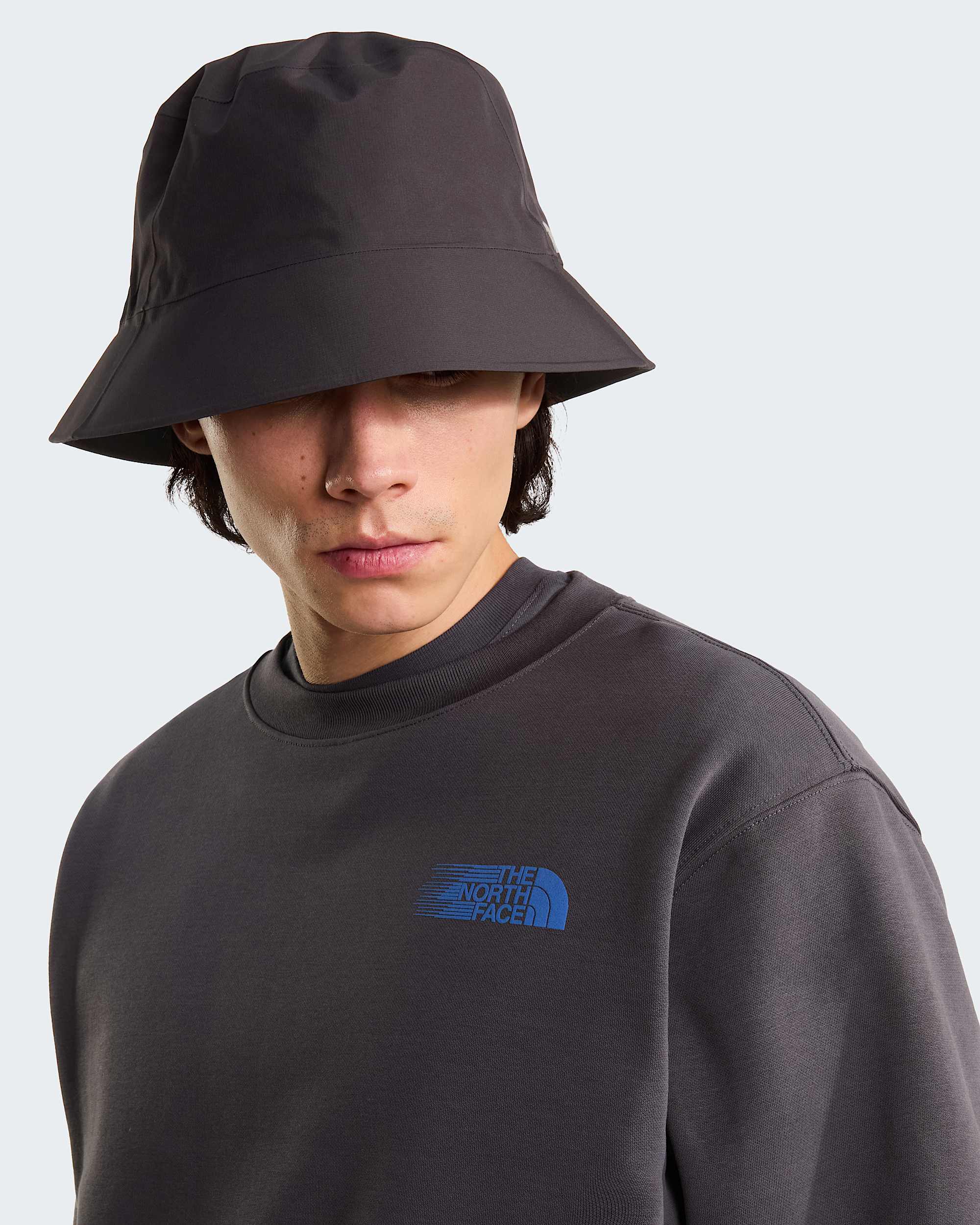 Retro Trail Graphic Sweatshirt in Relaxed Fit Herren – Anthracite Grey