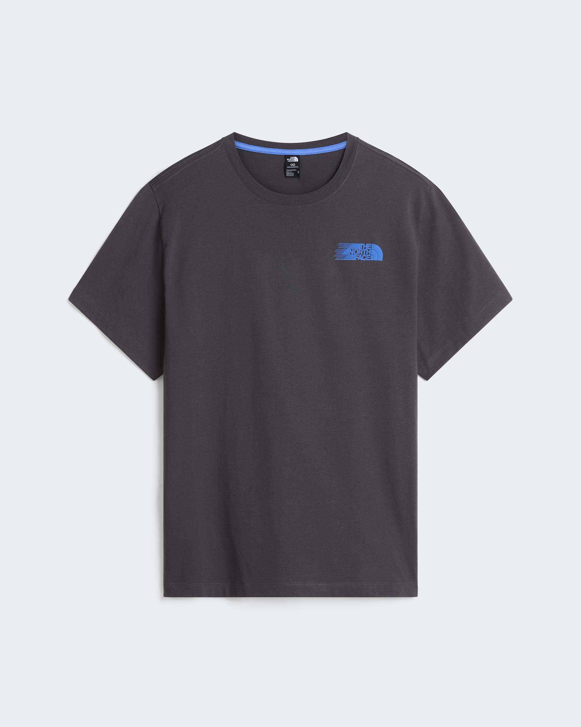 Retro Trail Graphic T-Shirt in Relaxed Fit Herren – Anthracite Grey