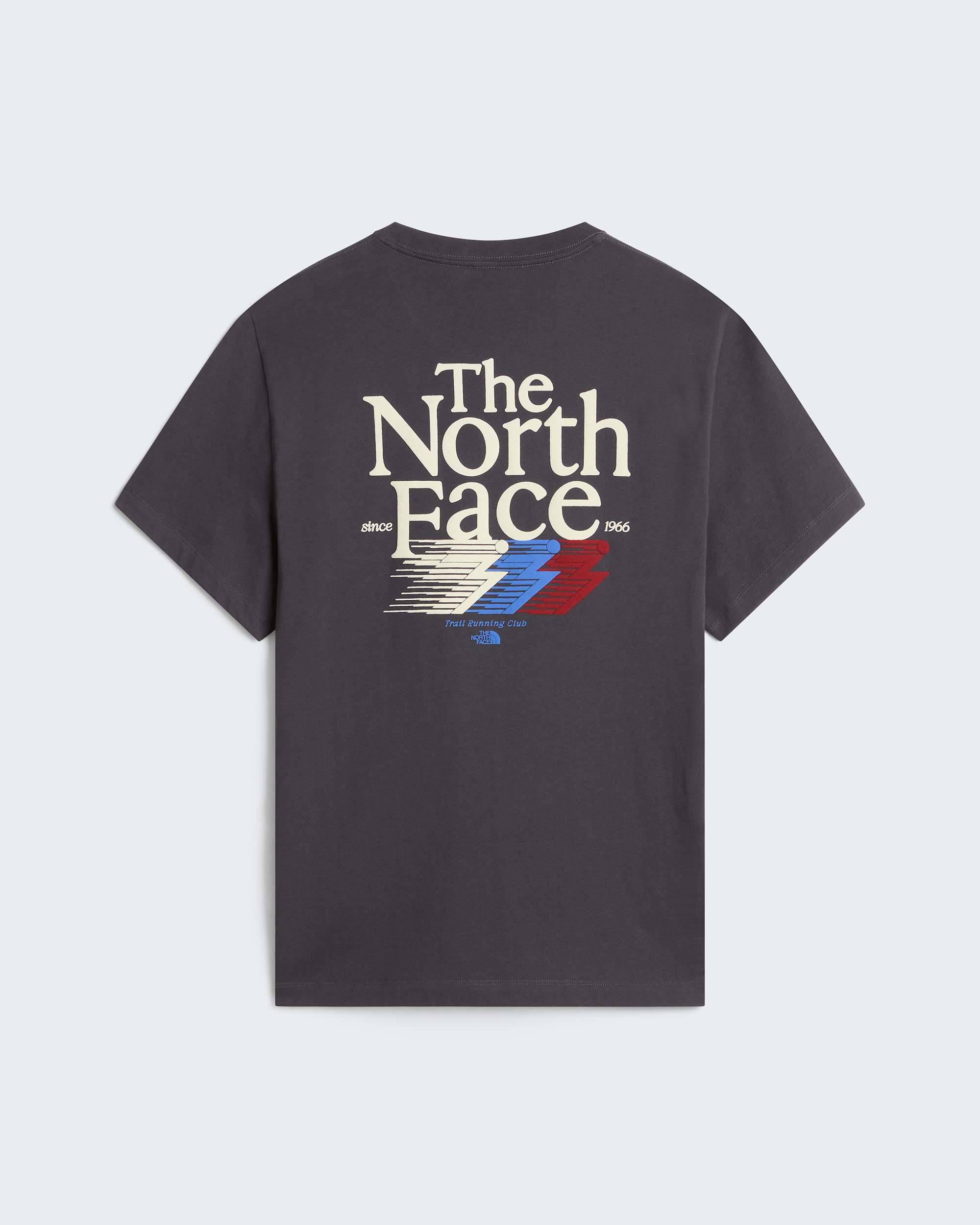 Retro Trail Graphic T-Shirt in Relaxed Fit Herren – Anthracite Grey