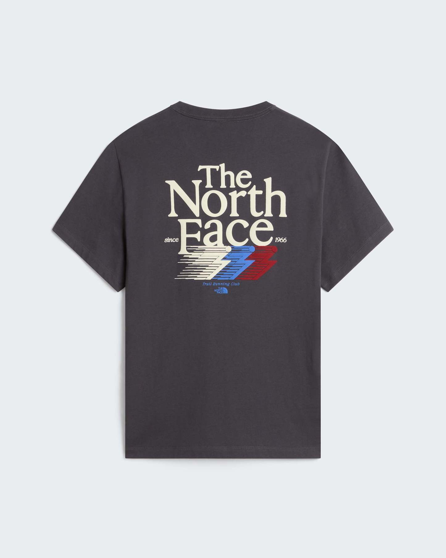 Retro Trail Graphic T-Shirt in Relaxed Fit Herren – Anthracite Grey