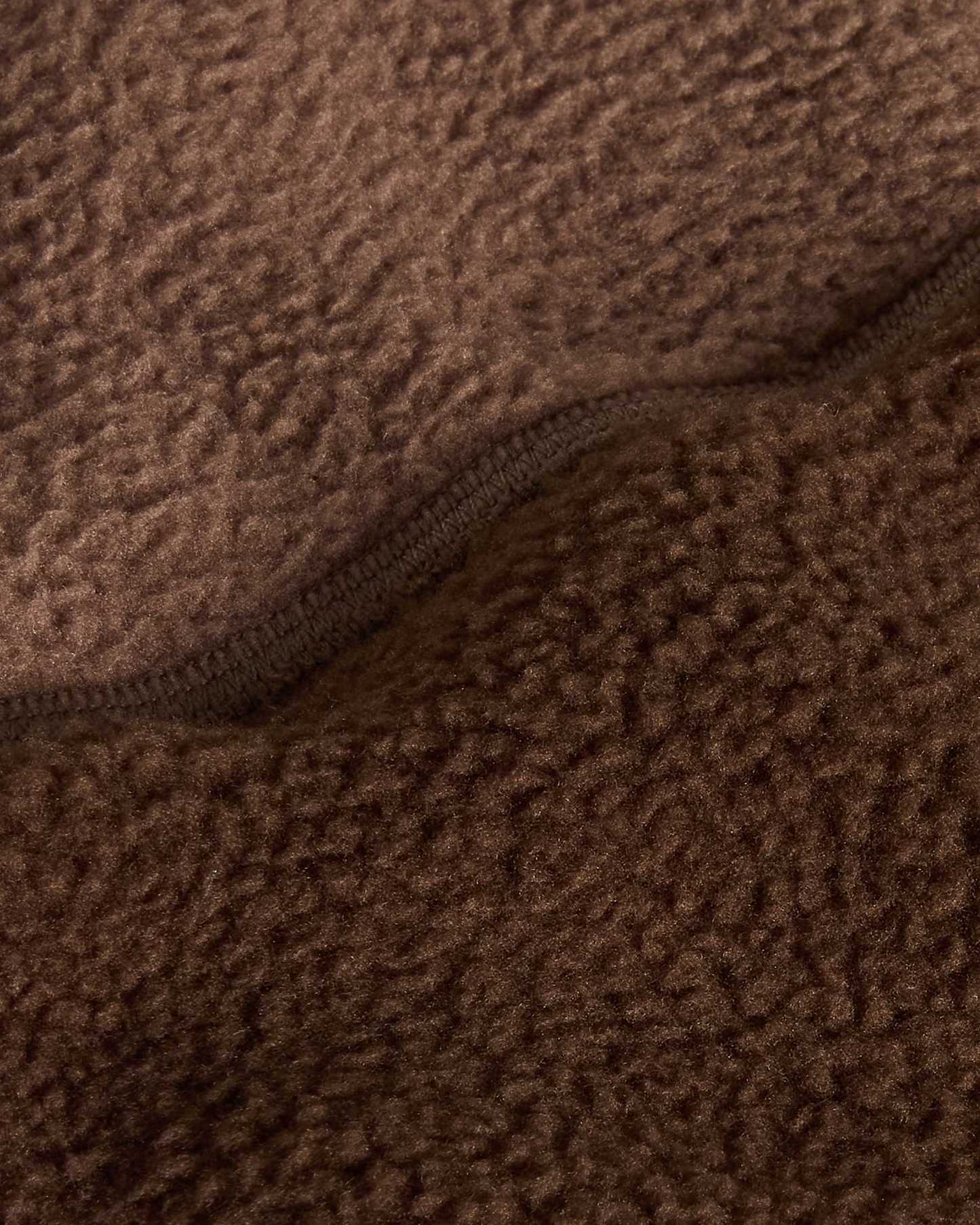 Yumiori Fleecejacke mit 1/4-langem RV für Herren – Dark Chestnut-Smokey Brown