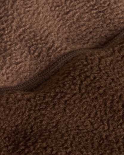 Yumiori Fleecejacke mit 1/4-langem RV für Herren – Dark Chestnut-Smokey Brown