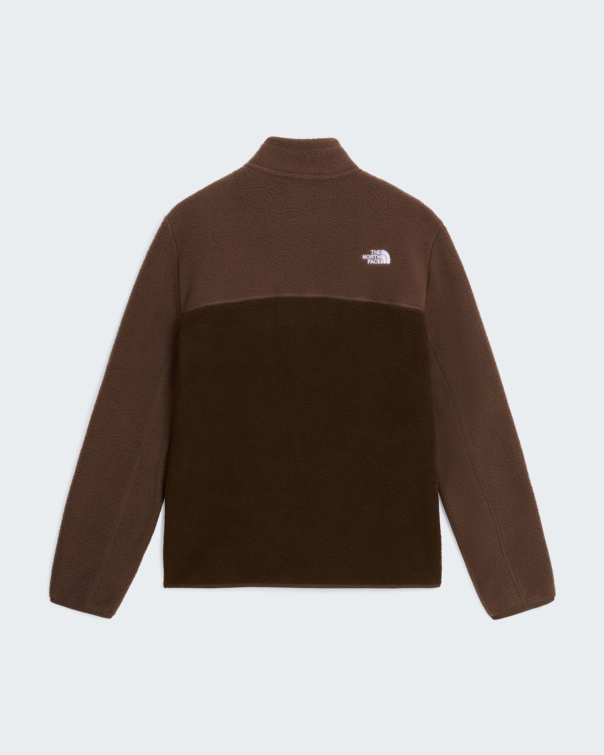 Yumiori Fleecejacke mit 1/4-langem RV für Herren – Dark Chestnut-Smokey Brown