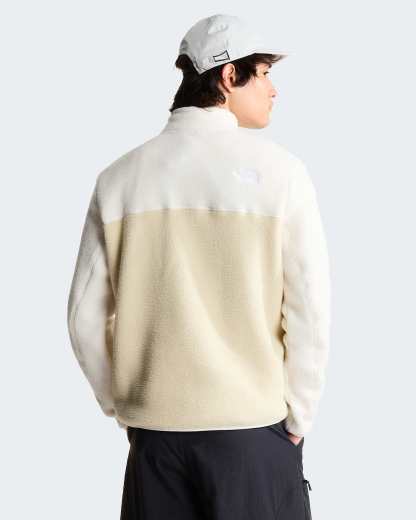 Yumiori Fleecejacke mit 1/4-langem RV für Herren – Desert Stone-White Dune